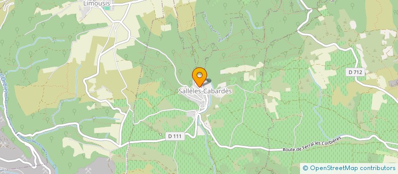 localisation de l'entreprise MADAME LAURIANE MARTIN  SALLELES-CABARDES