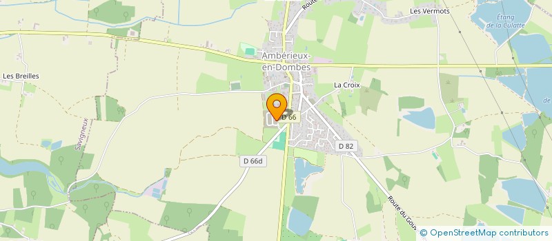 localisation de l'entreprise MADAME LAURIANE MATHIAS  AMBERIEUX-EN-DOMBES