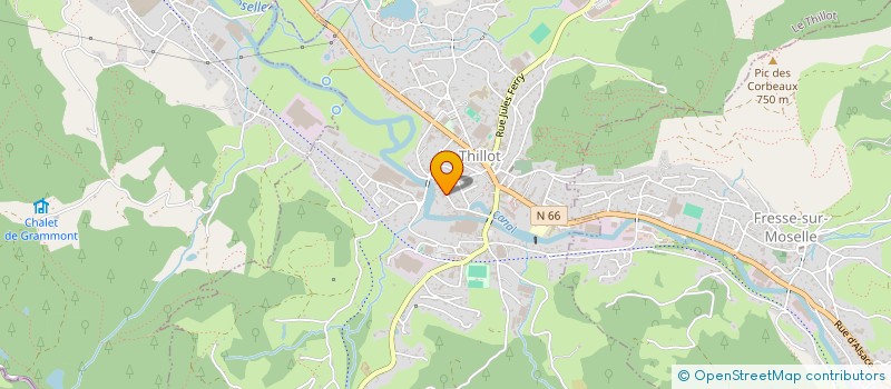 localisation de l'entreprise MADAME LAURIANE MAZZIOTTI  LE THILLOT