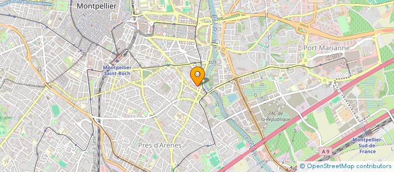 localisation de l'entreprise MADAME LAURIANE MOLENDI  MONTPELLIER