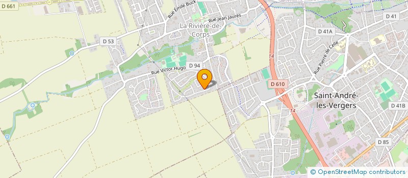 localisation de l'entreprise MADAME LAURIANE MONTENON  LA RIVIERE-DE-CORPS