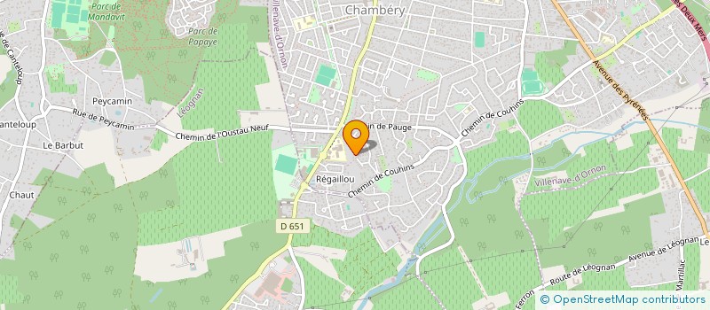 localisation de l'entreprise MADAME LAURIANE MOULINET  VILLENAVE-D'ORNON