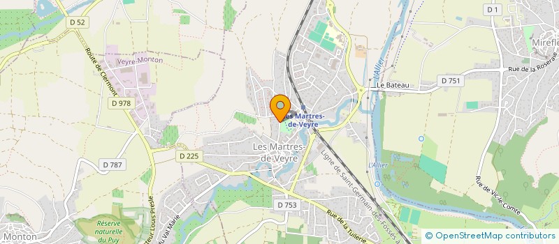 localisation de l'entreprise MADAME LAURIANE PANNIER à LES MARTRES-DE-VEYRE