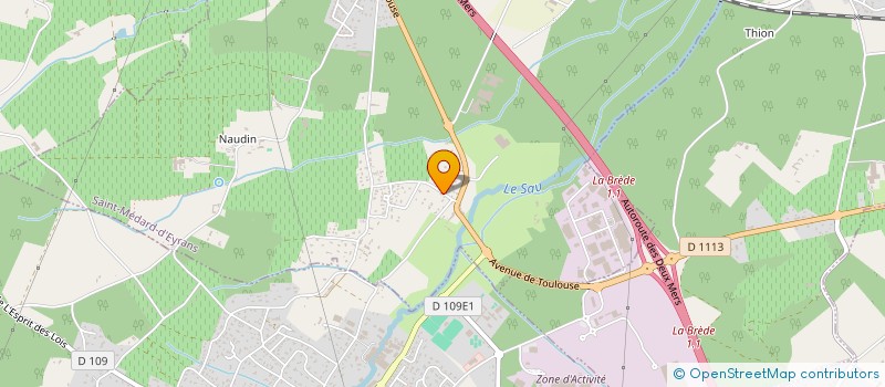 localisation de l'entreprise MADAME LAURIANE POUDROUX  SAINT-MEDARD-D'EYRANS