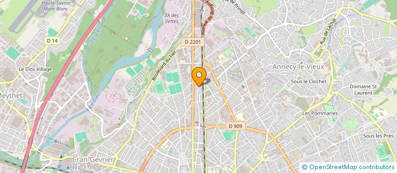 localisation de l'entreprise MADAME LAURIANE ROBERT à ANNECY