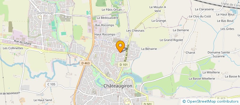 localisation de l'entreprise MADAME LAURIANE ROUILLER  CHATEAUGIRON