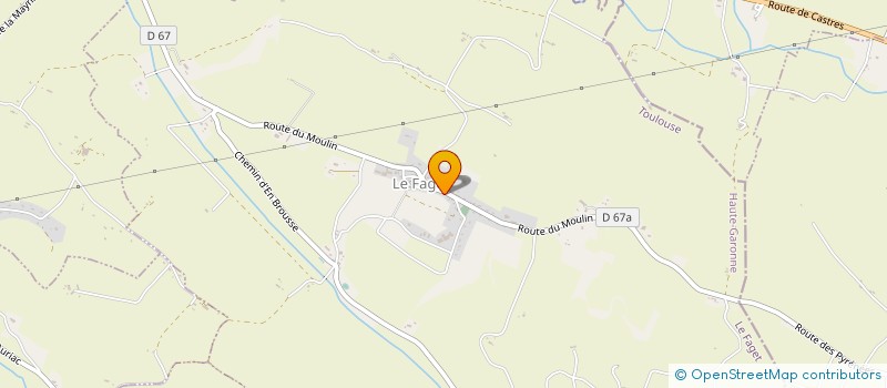 localisation de l'entreprise MADAME LAURIANE SADOWSKI  LE FAGET