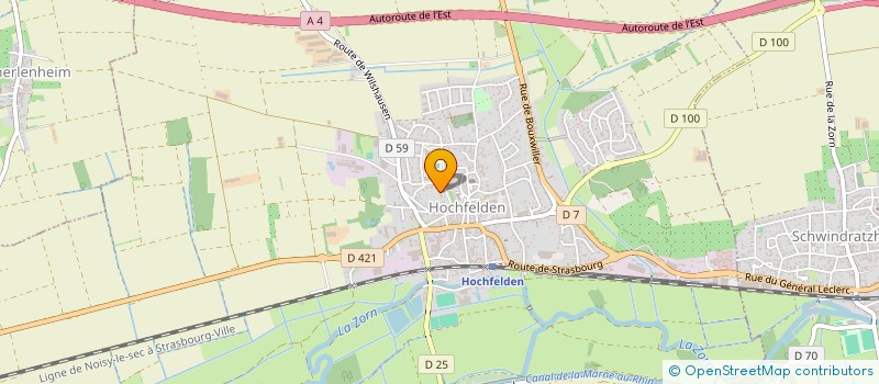 localisation de l'entreprise MADAME LAURIANE SCHWING  HOCHFELDEN