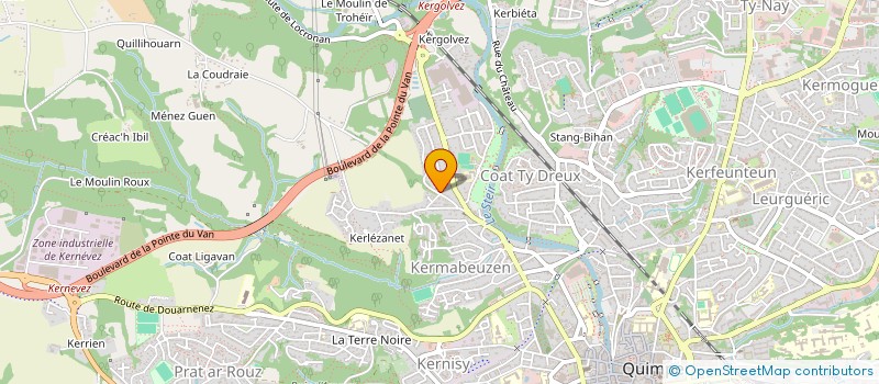 localisation de l'entreprise MADAME LAURIANE TRUCHETET à QUIMPER