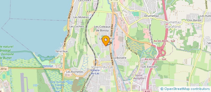 localisation de l'entreprise MADAME LAURIANE VIBERT  VIVIERS-DU-LAC