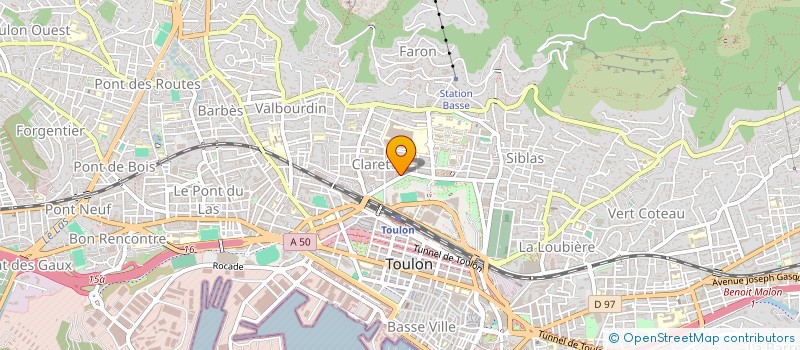 localisation de l'entreprise MADAME LAURIANE WILHELM  TOULON