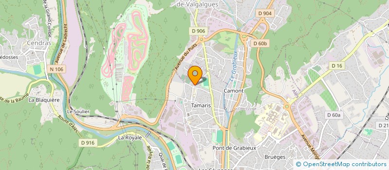 localisation de l'entreprise MADAME LAURIANNA THEOPHILE  ALES