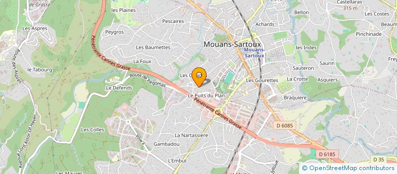 localisation de l'entreprise MADAME LAURIANNE BAZET  MOUANS-SARTOUX