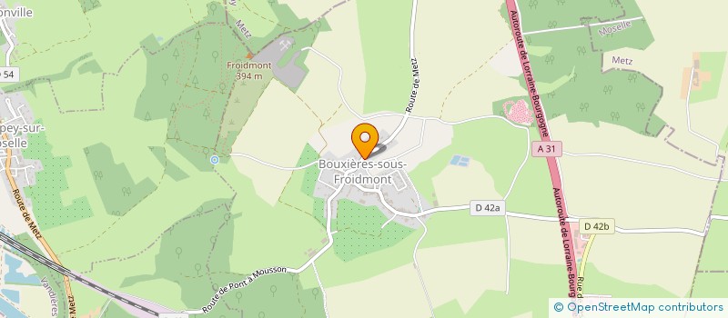 localisation de l'entreprise MADAME LAURIANNE CHAPELIER  BOUXIERES-SOUS-FROIDMONT