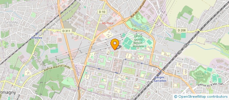 localisation de l'entreprise MADAME LAURIANNE COLSON  SARCELLES