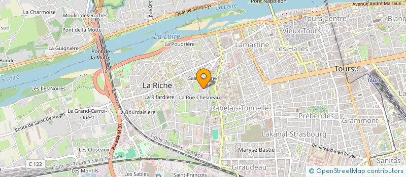 localisation de l'entreprise MADAME LAURIANNE CRESP  LA RICHE