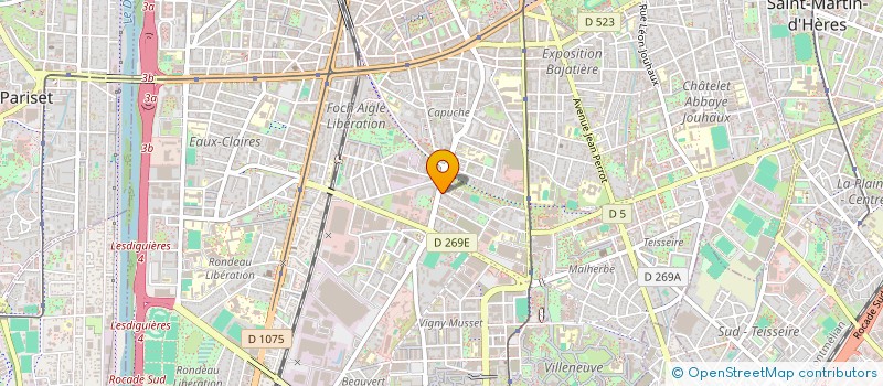 localisation de l'entreprise MADAME LAURIANNE CROS à GRENOBLE