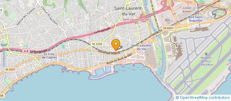 localisation de l'entreprise MADAME LAURIANNE DE GALLEANI à SAINT LAURENT DU VAR
