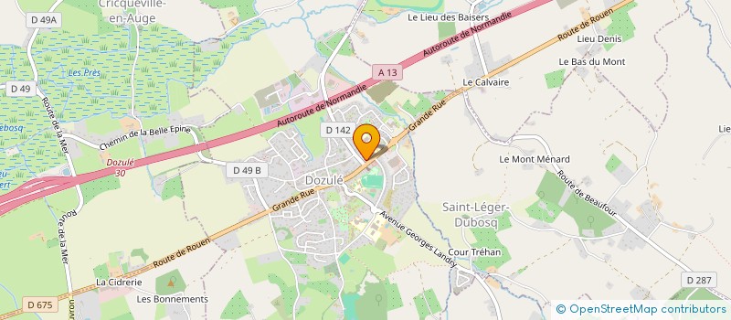 localisation de l'entreprise MADAME LAURIANNE DUPONT  DOZULE