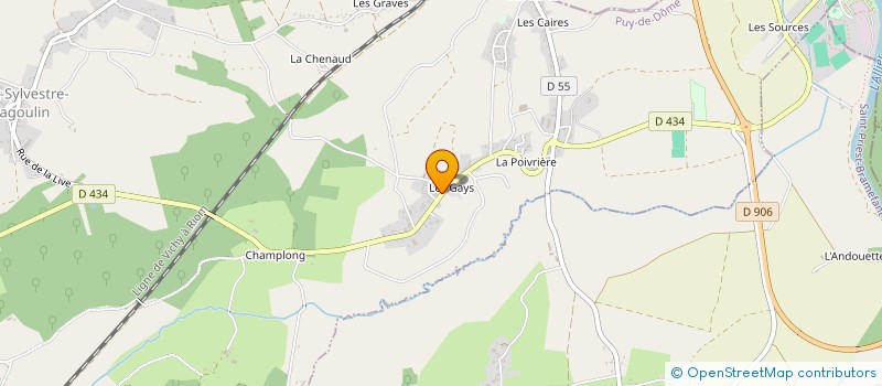 localisation de l'entreprise MADAME LAURIANNE GALLEGO  SAINT-SYLVESTRE-PRAGOULIN