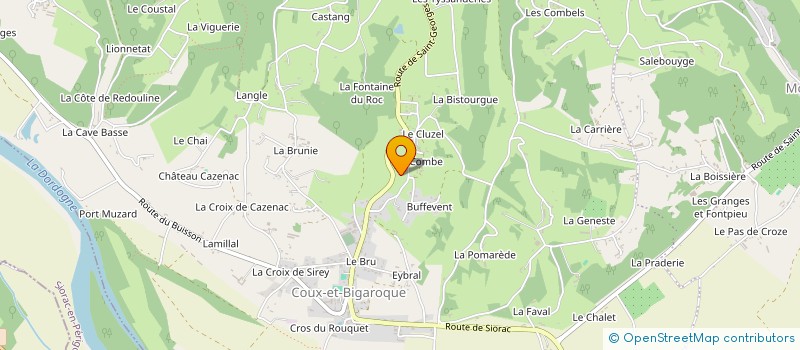 localisation de l'entreprise MADAME LAURIANNE MALOT  COUX ET BIGAROQUE-MOUZENS