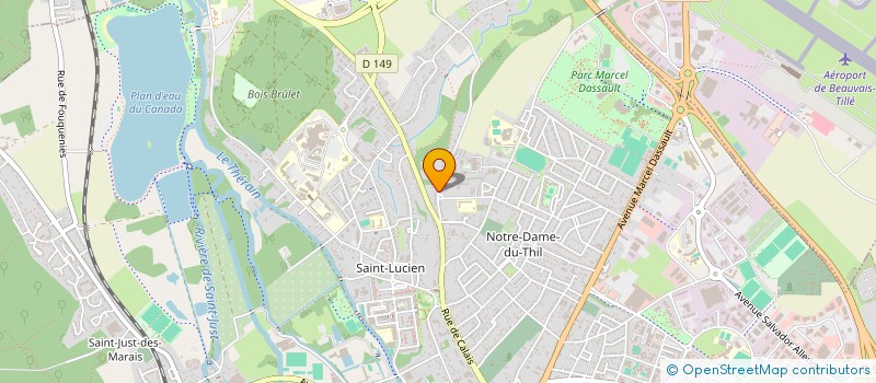 localisation de l'entreprise MADAME LAURIANNE MARIE  BEAUVAIS