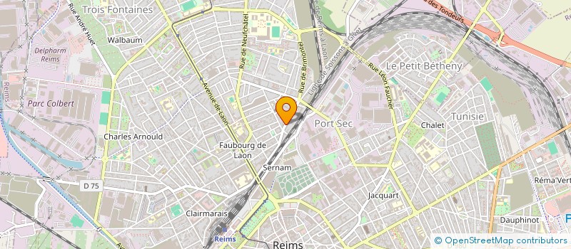 localisation de l'entreprise MADAME LAURIANNE NICOLAS SARAGONI  REIMS