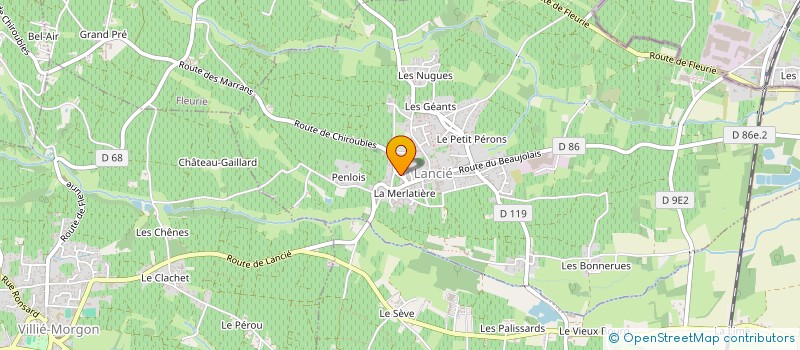 localisation de l'entreprise MADAME LAURIANNE REGNIER  FLEURIE