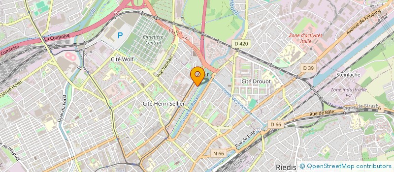 localisation de l'entreprise MADAME LAURIANNE SCHNEBELEN  MULHOUSE