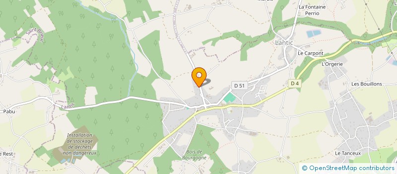 localisation de l'entreprise MADAME LAURIANNE THEVENOT  LANTIC