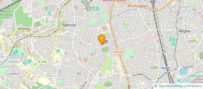 localisation de l'entreprise MADAME LAURIANNE THIERRY  TALENCE