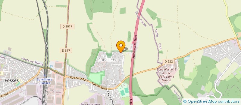 localisation de l'entreprise MADAME LAURIANNE VAN GRASDORF  SURVILLIERS