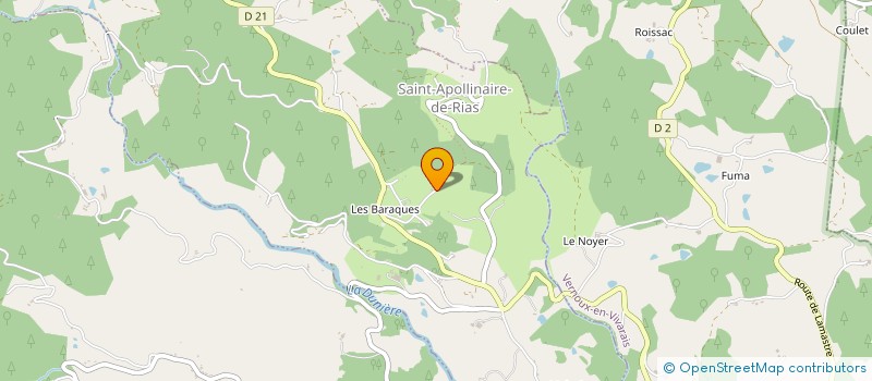 localisation de l'entreprise MADAME LAURIANNE VAUJANY à SAINT-APOLLINAIRE-DE-RIAS