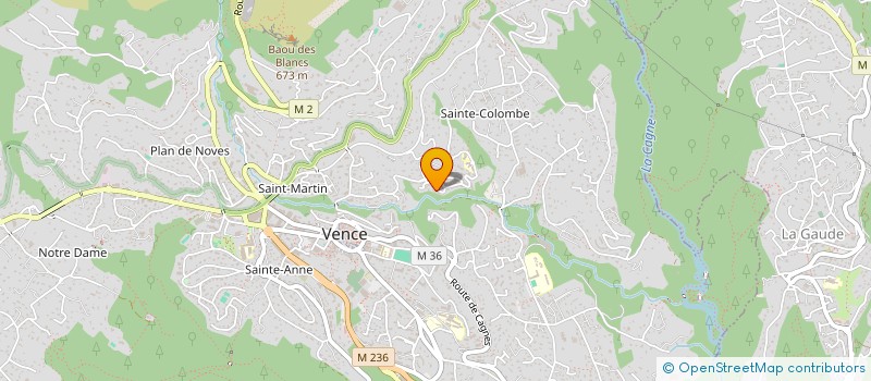 localisation de l'entreprise MADAME LAURIANNE VIGNAL à VENCE