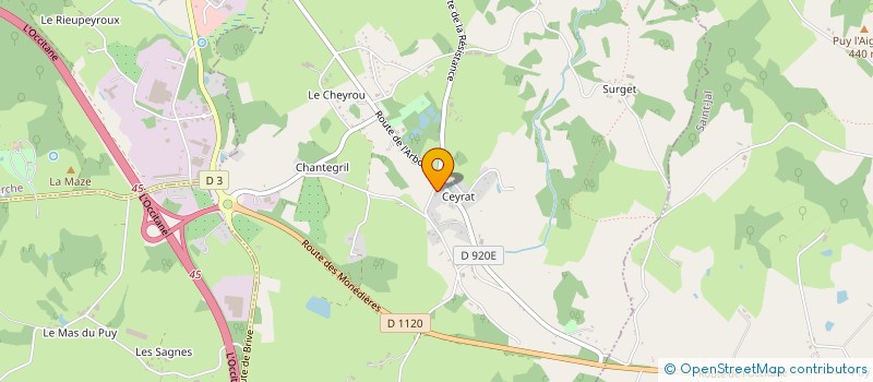 localisation de l'entreprise MADAME LAURIE-ANNE ALPHONSINE  ESPARTIGNAC