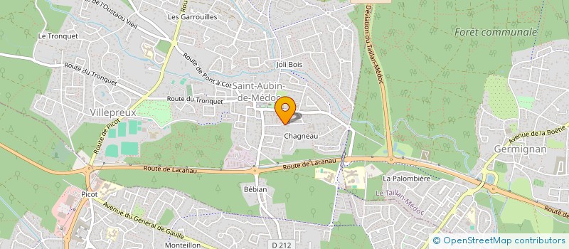 localisation de l'entreprise MADAME LAURIE-ANNE BELAIR  SAINT-AUBIN-DE-MEDOC