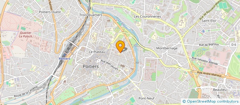 localisation de l'entreprise MADAME LAURIE AUBUGEAU à POITIERS