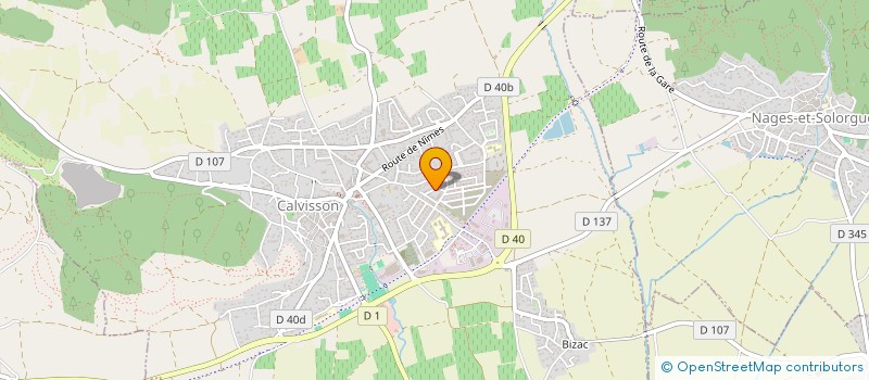 localisation de l'entreprise MADAME LAURIE BALALAIEFF  CALVISSON