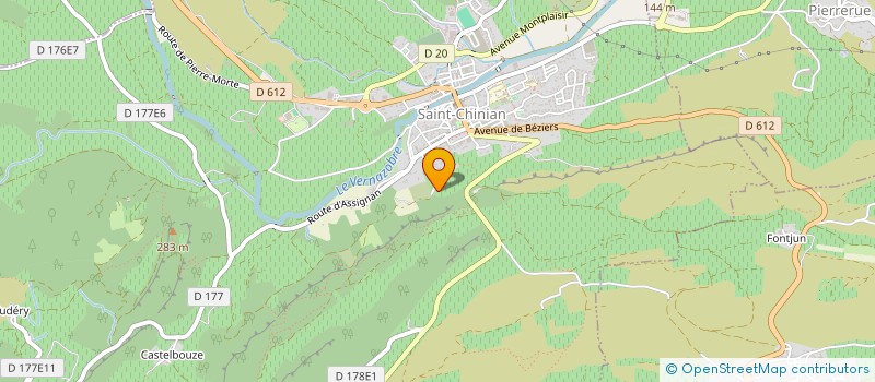 localisation de l'entreprise MADAME LAURIE BARON  SAINT-CHINIAN