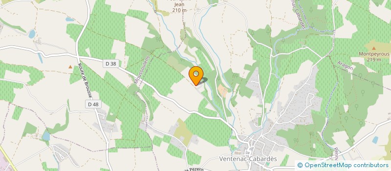 localisation de l'entreprise MADAME LAURIE BASTOUL  VENTENAC-CABARDES