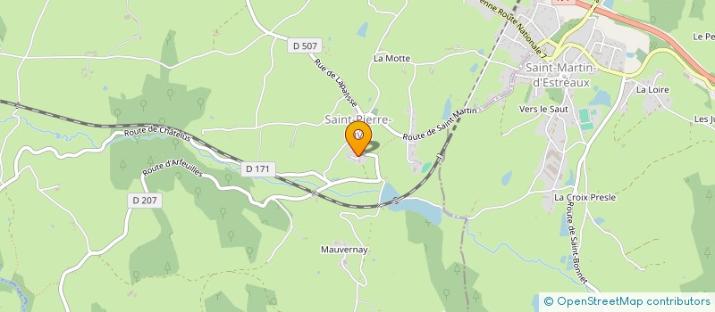 localisation de l'entreprise MADAME LAURIE BEAL  SAINT-PIERRE-LAVAL