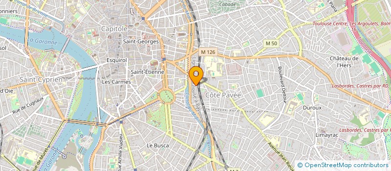 localisation de l'entreprise MADAME LAURIE BERGAMIN  TOULOUSE