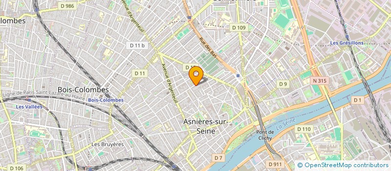 localisation de l'entreprise MADAME LAURIE BERTIN à ASNIERES-SUR-SEINE
