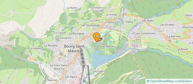 localisation de l'entreprise MADAME LAURIE BLANCHET  BOURG-SAINT-MAURICE