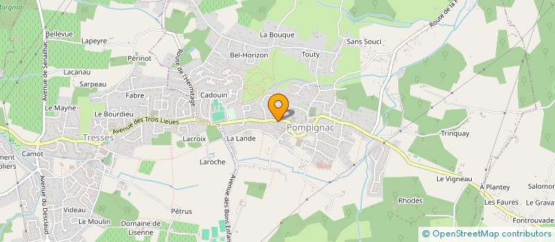 localisation de l'entreprise MADAME LAURIE BOIS  POMPIGNAC