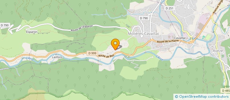 localisation de l'entreprise MADAME LAURIE BONNINGUE  MOLIERES-CAVAILLAC