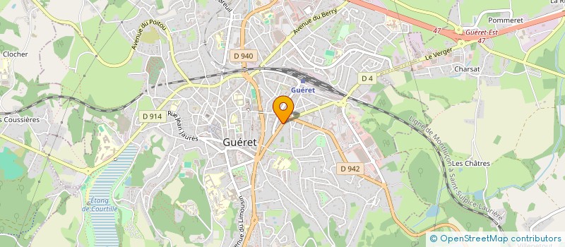 localisation de l'entreprise MADAME LAURIE BORDE à GUERET