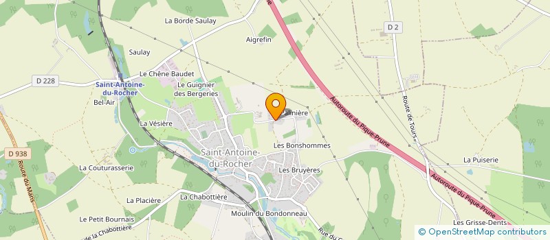 localisation de l'entreprise MADAME LAURIE BORDET  SAINT-ANTOINE-DU-ROCHER