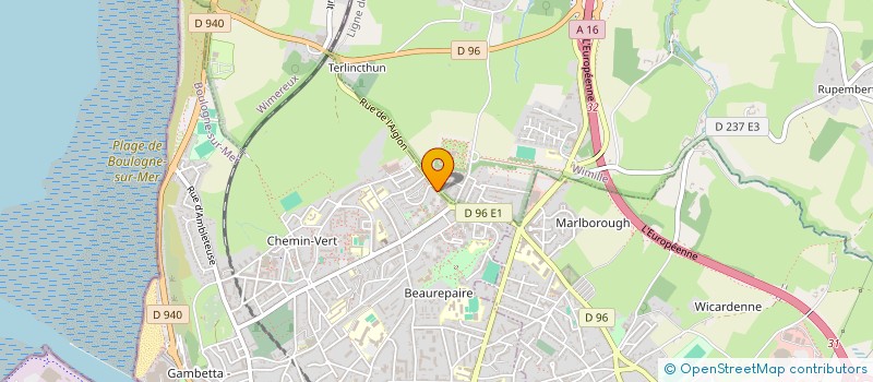 localisation de l'entreprise MADAME LAURIE BOURSAULT  BOULOGNE-SUR-MER