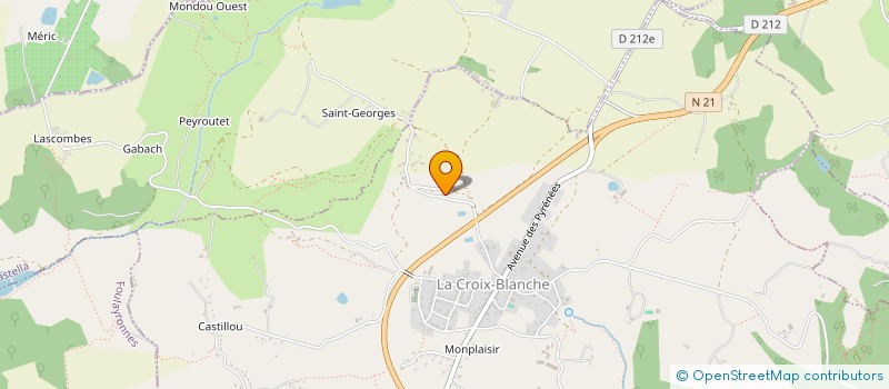 localisation de l'entreprise MADAME LAURIE BROUAT  LA CROIX-BLANCHE